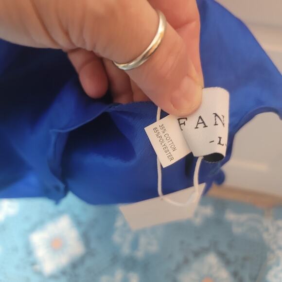 NEW Flamenco Tango BLUE Multi Tiered Dress youth large DANCE Fiesta Formal - Picture 7 of 9